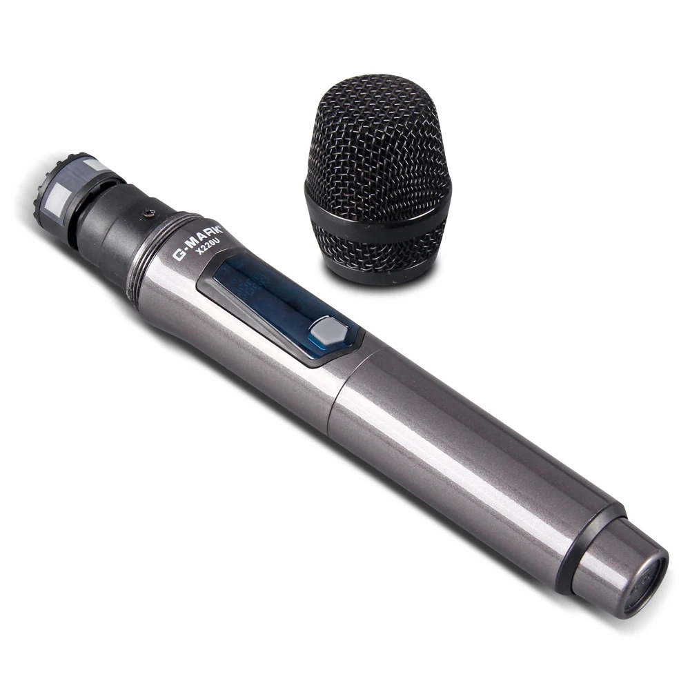 Microfone sem Fio Handheld com Recarregável Bateria de Lítio G-mark Gravação Karaoke Microfone Receptor X220u Uhf - Image 2