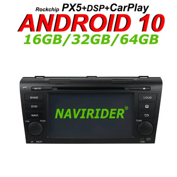 

Navirider GPS navigation For MAZDA 3 MAZDA3 2004-2009 Touch Screen DVD Car android 10 64gb rom radio bluetooth player stereo