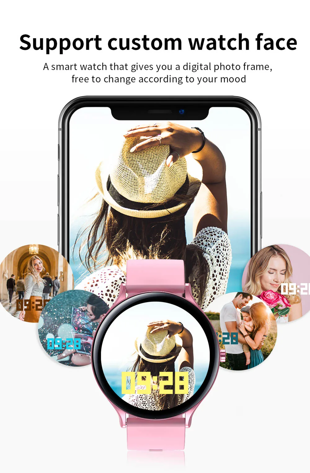 2021 Ultra Thin Smart Watch Women Men Full Touch Screen Bluetooth Sports Tracker Fitness Smartwatch For Android IOS