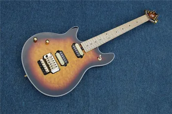 

High-quality left-handed electric guitar, gold hardware, Freud tremolo electric guitar. Maple fingerboard, free shipping.。
