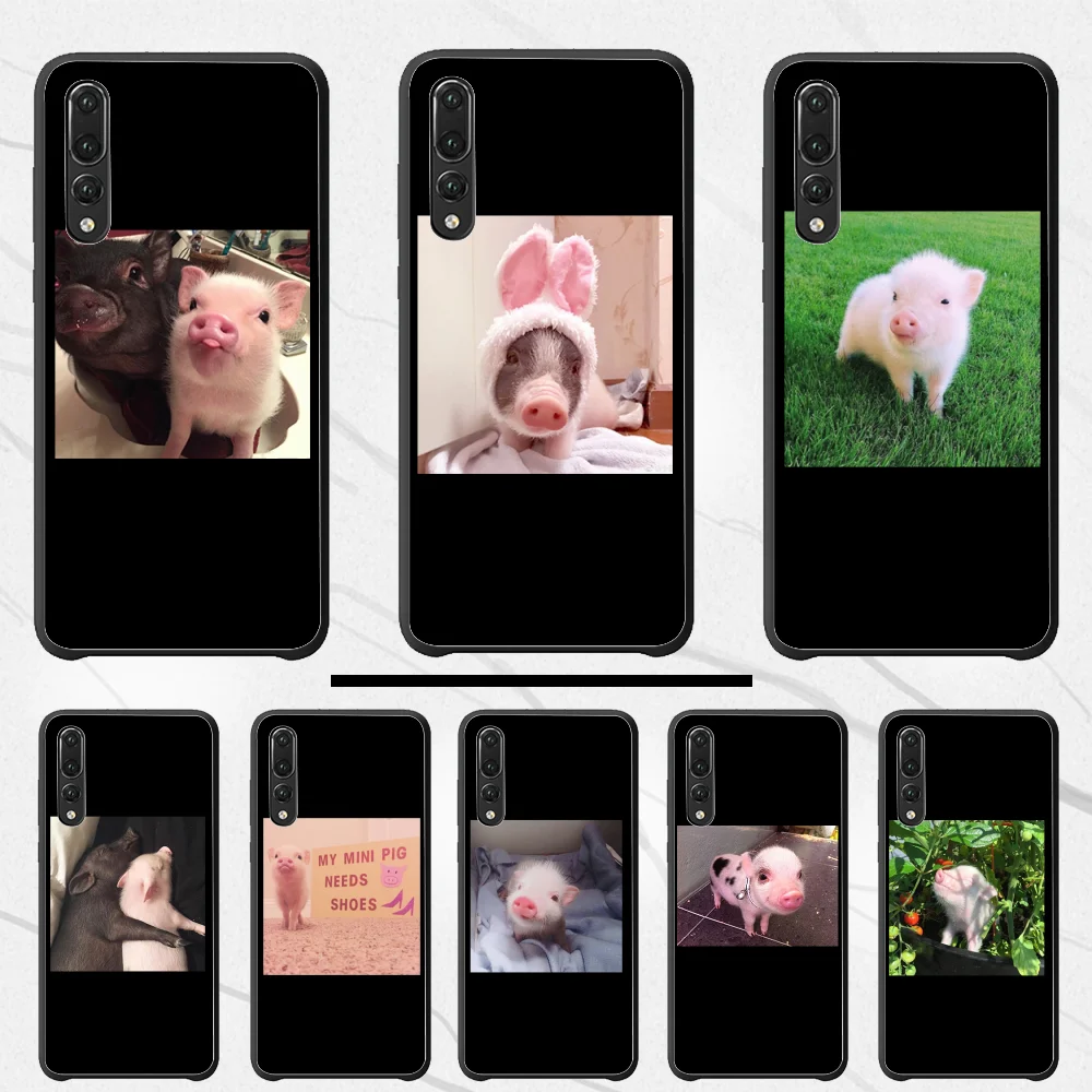 Чехол для Huawei P30 с милой Свинкой чехол телефона P10 20 pro lite plus 30 2019 P8 P7 2017 2016 PSMART |