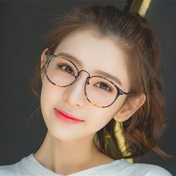 

LUCIDIE 2020 New Retro Round TR90 Glasses Frames Eyeglasses Frame for Women Men Computer Eyewear Fashion Reading Glasses