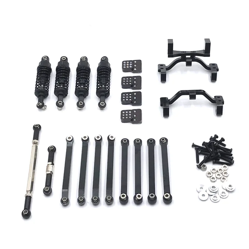 MN Model 1/12 D90 D91 D96 MN98 99S RC Car Metal Upgrade Modification Parts Including 6 Sets of Connecting Rods Tie Rod Seat etc remote control car