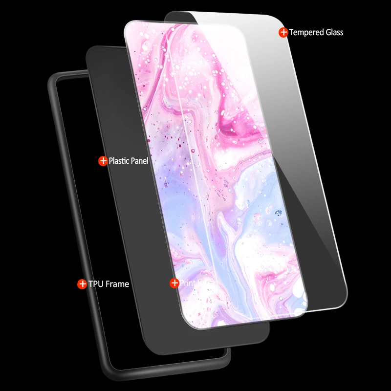 Чехол из закаленного стекла для Xiaomi 5X6X8 9 SE A1 A2 Lite антидетонационный мягкий Кап для Redmi Note 4x 5A 6 7 Pro Prime Жесткий Бампер Чехол