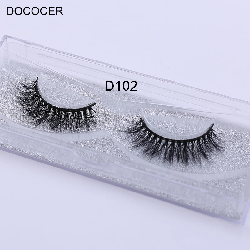 DOCOCER 3D накладные ресницы из норки большой объем ручная работа густые полная