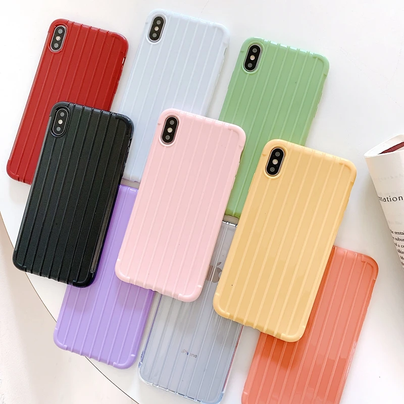 

Trunk Case on For Coque iPhone 11 Pro XS Max Case Soft TPU Back Cover For iPhone 6 6S 7 8 Plus iPhone X XR Case Cover Phone Case
