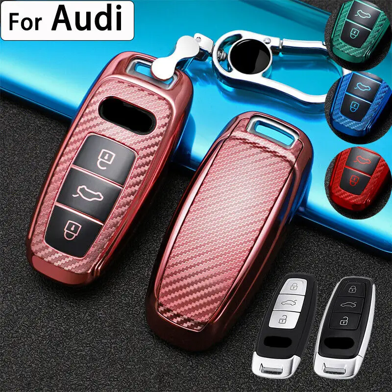 Cover chiave telecomando per Audi A6 A7 A8 Q8 e-tron C8 D5 A8L A6L 2018 2019 - H6250a863cc664c768246393789c8005f0