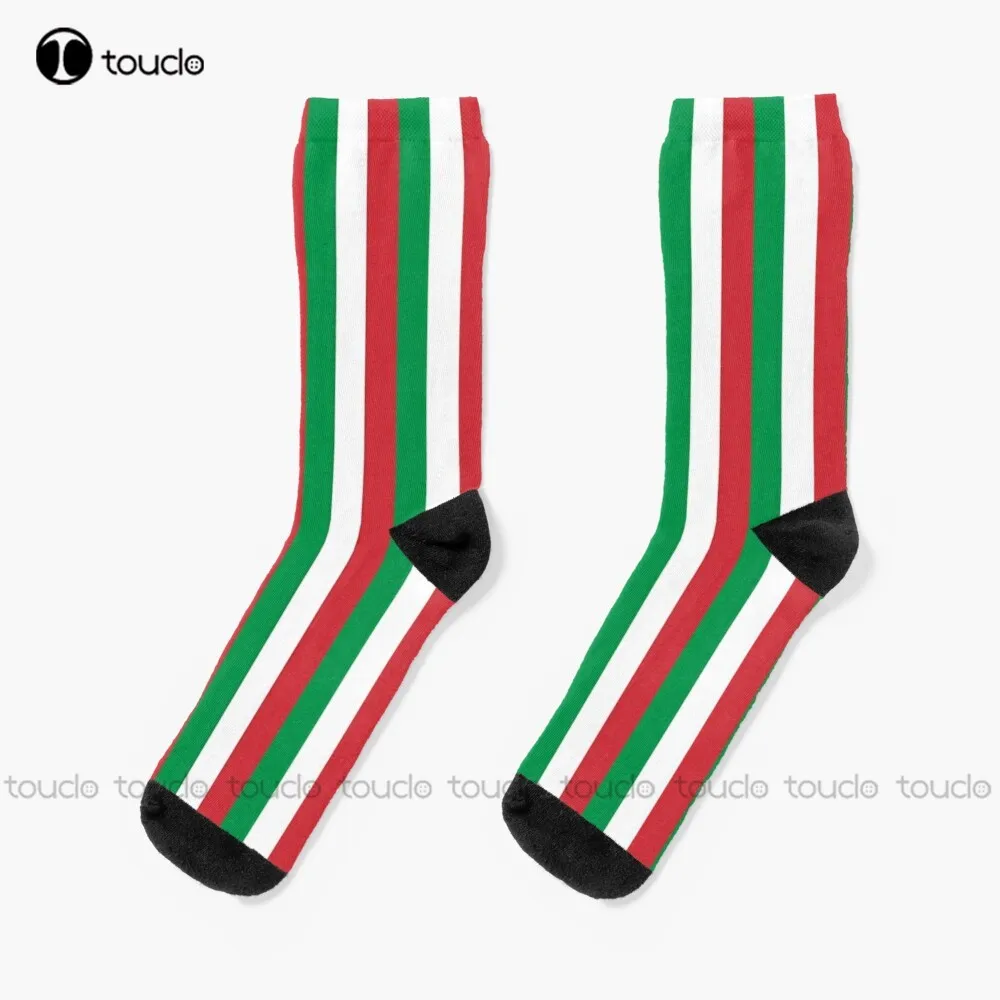 

Flag Of Italy Italy Italian Roma Socks White Crew Socks Men Christmas Fashion New Year Gift Unisex Adult Teen Youth Socks Custom