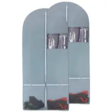 Чехлы для одежды мешки для хранения пыли Вешалка Органайзер бытовой портативный дорожный костюм пальто одежда мешок Одежда мешок