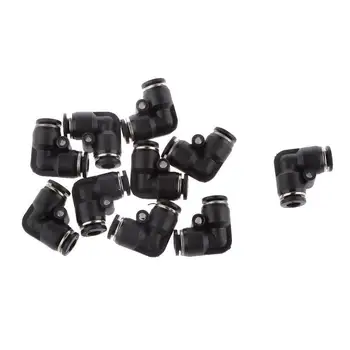 

40pcs Pneumatic Tee Union Connector Tube OD 1/4 6mm Push In Air Fitting