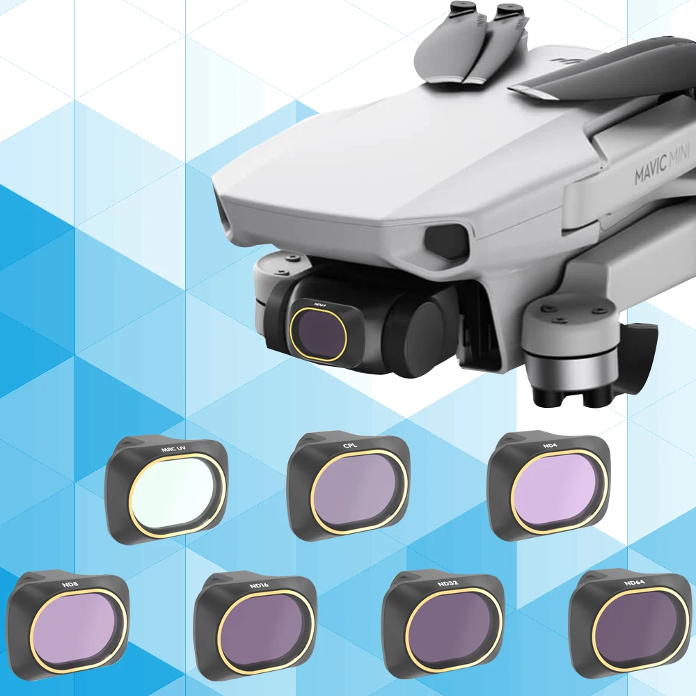 Mega Discount EDN Camera Filter UV CPL C-PL Polar ND4/ND8/ND16/ND32 Neutral Density Filters Lens Protector For DJI Mavic Mini Camera Accessories 