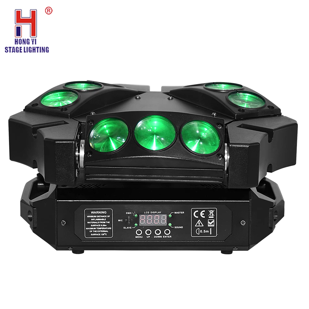 

Spider Moving Head Light 9x12W RGBW LED Beam Light Professional Stage Lighting Effect For Wedding Christmas Birthday DJ Disco