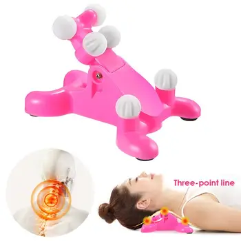 

Neck Pain Relief Pillow Head Neck Massage Traction 6 Trigger Points Therapy Cervical Vertebra Spine Alignment Chiropractic A4