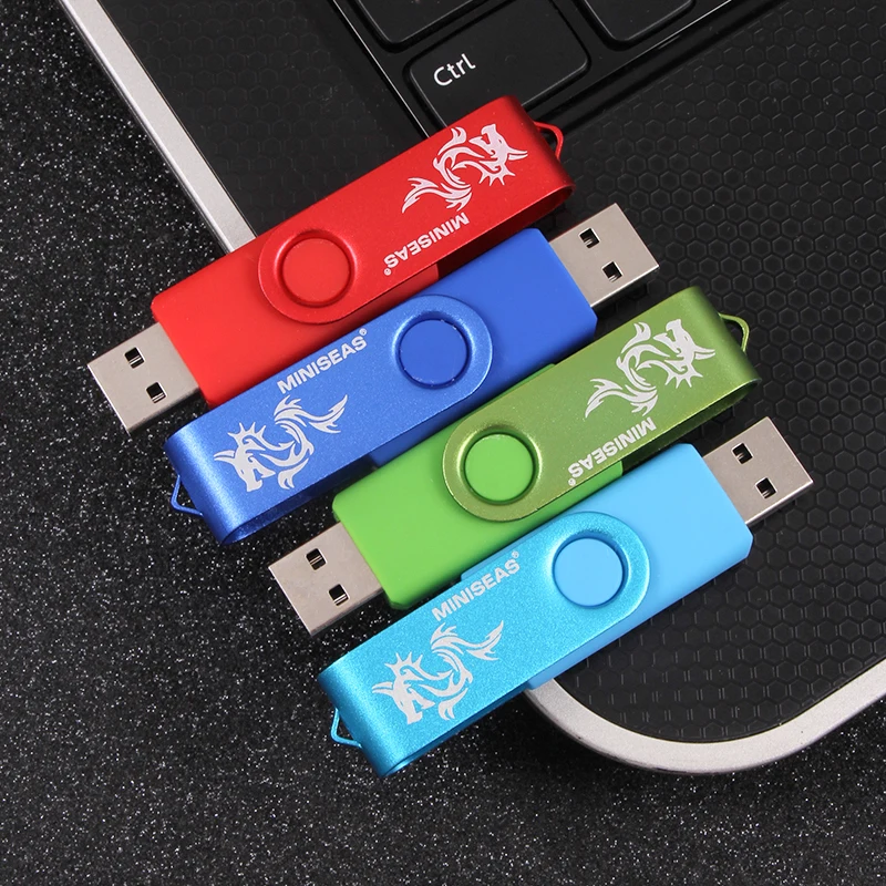 Usb флеш накопитель 9 цветов Miniseas Dragon Mini 128 Флешка 32 память cle 64GB флешка 2 0 с кольцом