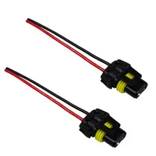 Wiring Harness Socket Car Wire Connector Cable Plug Female Adapter for Headlight Fog Light Lamp Bulb Led Light 2Pcs HB3 9006 HB4