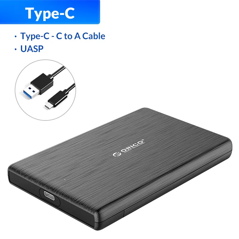 ORICO HDD Case 2.5 SATA to USB 3.0 Hard Drive Enclosure for SSD Disk HDD Box Type C 3.1 Case Support UASP HD External Hard Disk portable hard disk case HDD Box Enclosures