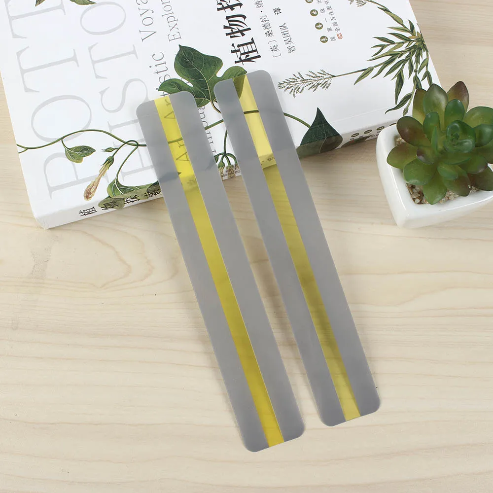 10 Pcs Reading Guide Strips Highlighter Colored Overlays Bookmark Read Strips For Dyslexia People Transparent PVC Gift for Child bookmarks stationery supplies