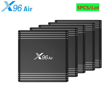 

5Pcs Smart X96 Air TV Box Amlogic S905X3 Android 9.0 4GB 64GB 32GB wifi BT 4K 8K HD 2GB 16GB x96 Set Top Box Media player