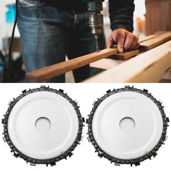 

4.5 inch Grinder Chain Disc Wood Carving Disc Circular Saw Blade and Chain 22 Tooth Fine Shaping Disc for 4-1/2 inch Angle Grind