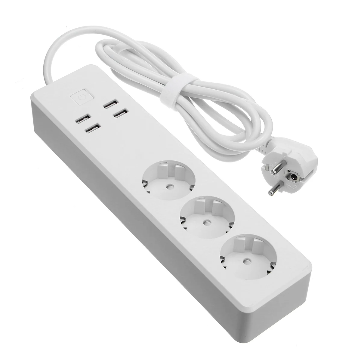 

3 EU Plug Sockets APP Control With 4 USB Interfaces 1.8m Extension Cable Electrical Extension Lead For Google Home/Echo/Alexa