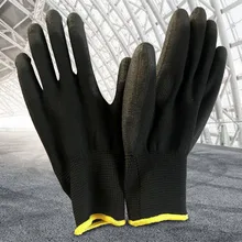 12 пар белые тонкие нейлоновые перчатки Core серый черный Электроника завод дамские перчатки без пыли анти-статические перчатки