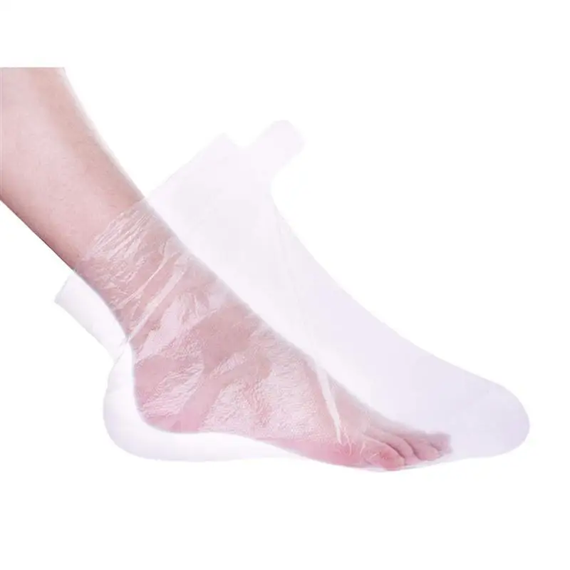 

100/200pcs Disposable Foot Covers One-Off Foot Cover Transparent Film Foot Cover For Pedicure Prevent Infection Therapy Bags