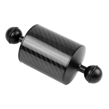 

60mm Carbon Fiber Float Buoyancy Aquatic Arm Double Ball Floating Mount for Diving Camera Underwater Tray