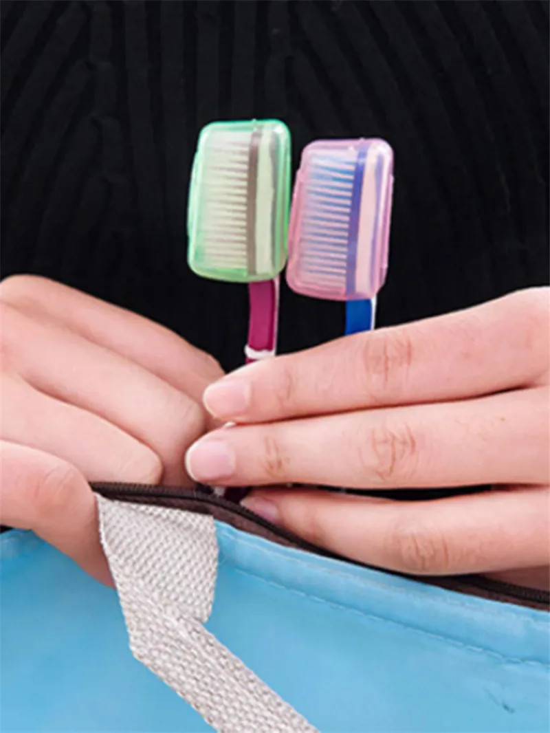 5Pcs/Set Portable Toothbrush Cover Holder Travel Hiking Camping Brush Cap Case Health Germproof Toothbrushes Protector