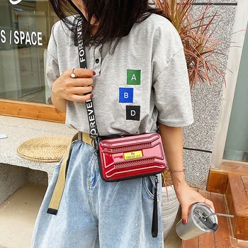

2020 Female New Style Cross-body Shoulder Bag PVC Travel Lugguge Mini Phone Coin Purse Versatile INS Disco Dancing Package