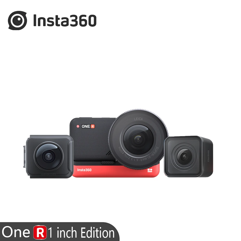 Спортивная Экшн камера Insta360 ONE R 1 inch Edition Leica Lens 5 3 K/5 7 K 360 Dual Mod 4K широкоугольная
