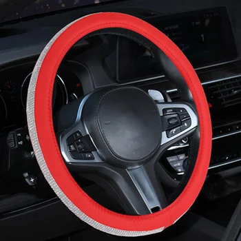 

For Girls Ladies Steering Wheel Cover Interior Thread 1pc Auto Protector