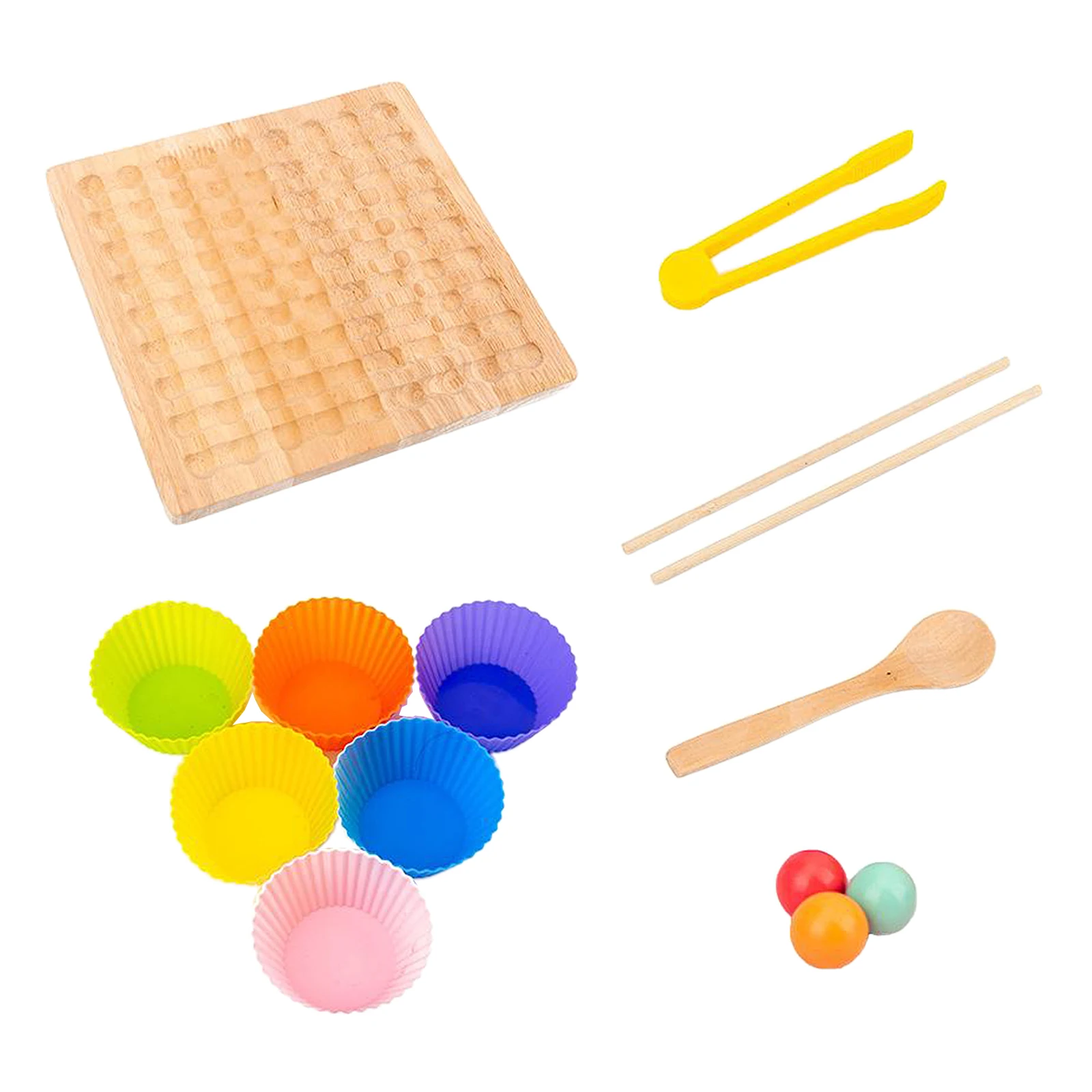 Wood Montessori Kids Hands Brain Training Clip Beads Puzzle Board Game Wood Montessori Kids Hands Brain Training Clip Beads Puzzle Board Game