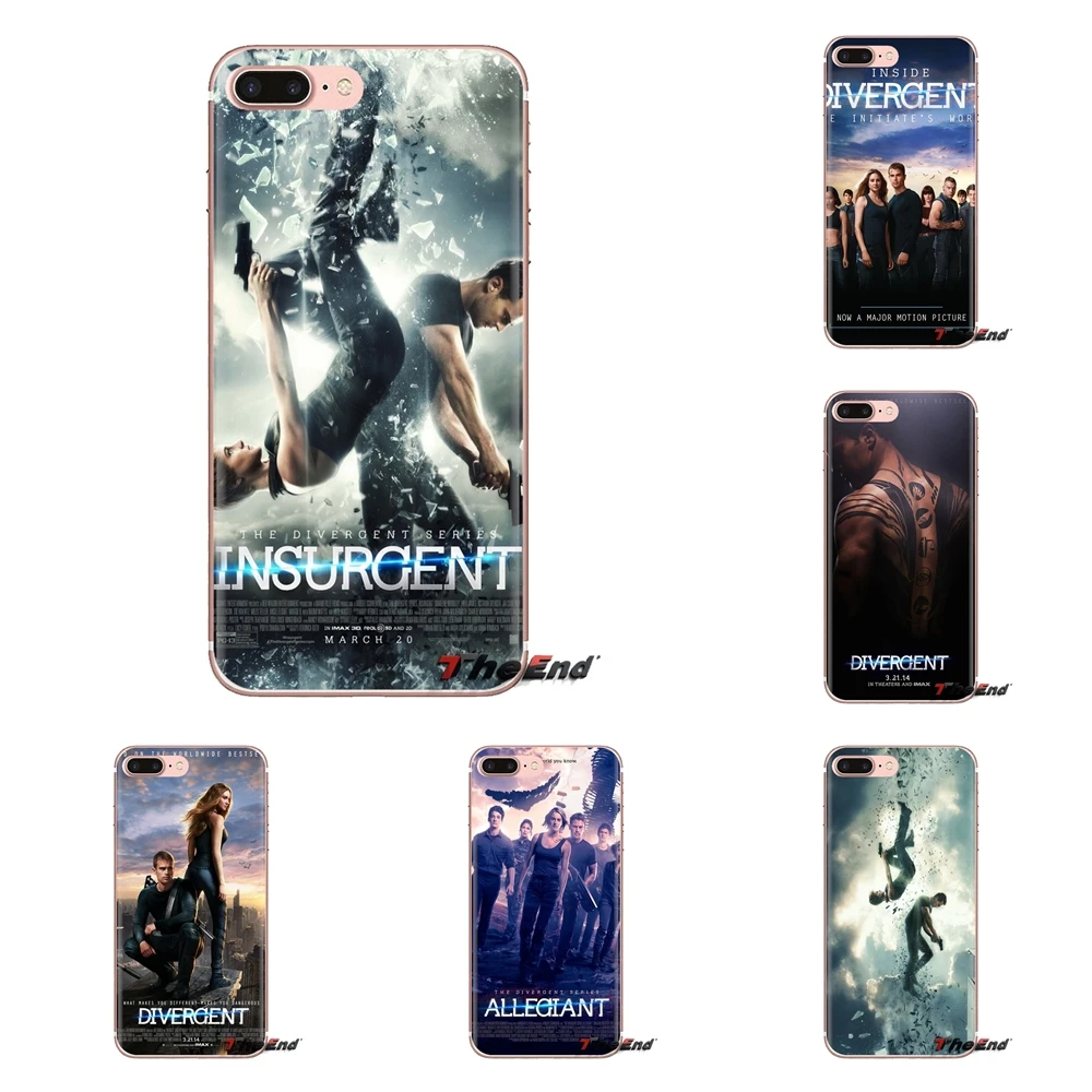Прозрачные ТПУ чехлы фильм Diverge обои 2 для sony Xperia Z Z1 Z2 Z3 Z5 compact M2 M4 M5 E3 T3 XA Aqua LG G4 G5 G3 G2