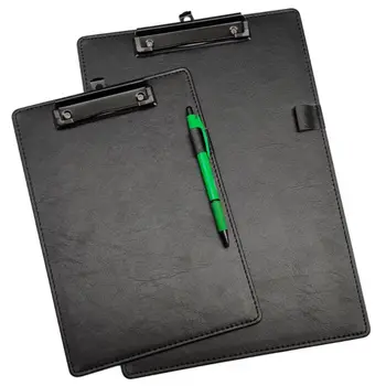 

OOTDTY PU Leather A4 A5 File Paper Clip Board Writting Pad Folder Document Stationery