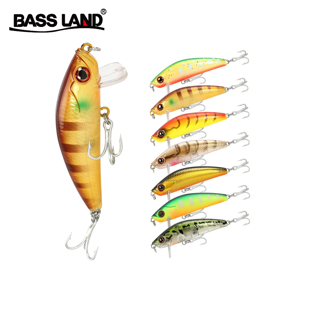 Bassland bass minnow приманки isca искусственные плавающие 6 35 г 5 см рыболовные воблеры crankbait