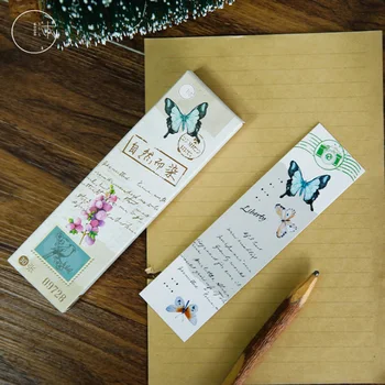 

10packs Nature Bookmarks Retro Plant Bookmarks Paper Book Marks For Kids Girls Gifts School Office Supplies Stationery