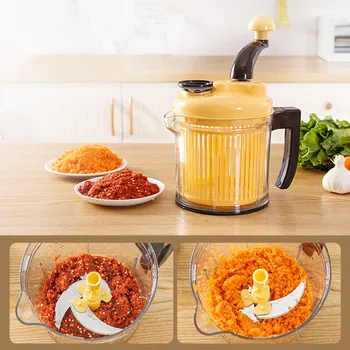 

Round Spiral Vegetable Slicer Manual Multi-functional Vegetable Cutter Hand-cranked Portable Blender Food Chopper Kitchen Tools