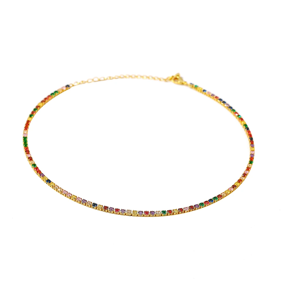 Yhpup короткое ожерелье, изысканное темпераментное разноцветное ожерелье, модный бренд для женщин, вечерние ювелирные изделия, Подарок на годовщину, новинка
