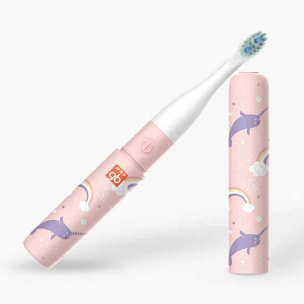 New Hot Gb IPX7 Waterproof Battery Power Silicone Baby Electric Toothbrush For Gum Care Deep Cleaning 3 - 12 Years Old Kids | Мать и