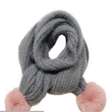 Детский зимний шарф, сохраняющий тепло, для девочек, вязаный детский зимний комбинезон с воротником для мальчиков, YC005