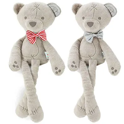 2019 Newest Hot Soft Long Feet Bear Plush Toy Animal Bowtie Bear Stuffed Baby Kids Toddlers 1