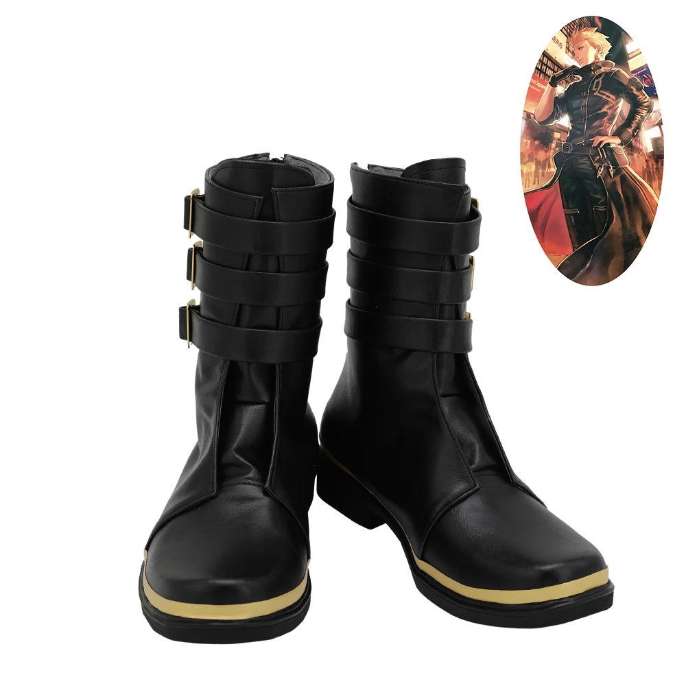 Fate Grand Order FGO Gilgamesh Shoes Cosplay мужские ботинки | Тематическая одежда и униформа