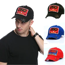 DSQ брендовые бейсболки DSQ логотип шляпа черная кепка мужская шляпа Твердые шапочки с узором буквы DSQ2 Casquette хоп бейсбольный колпачок для крышки