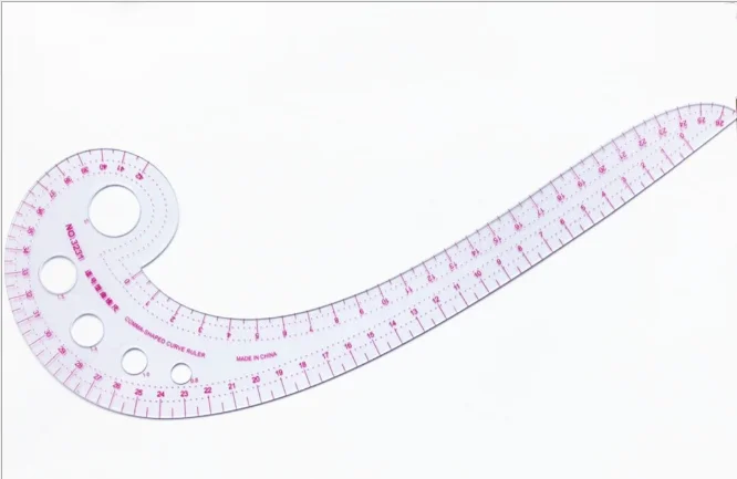 1 шт. швейные инструменты Мягкая Пластиковая форма запятой кривая линейка стильный дизайн линейка французская кривая MZL036