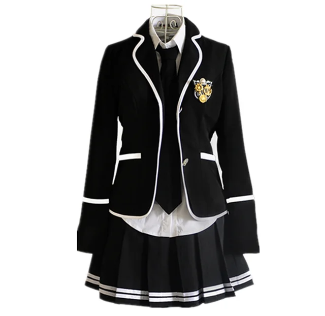 Student Long Sleeve Chorus School Uniform Junior High School Boys and Students Students Japan and South Korea JK Uniform Set 3