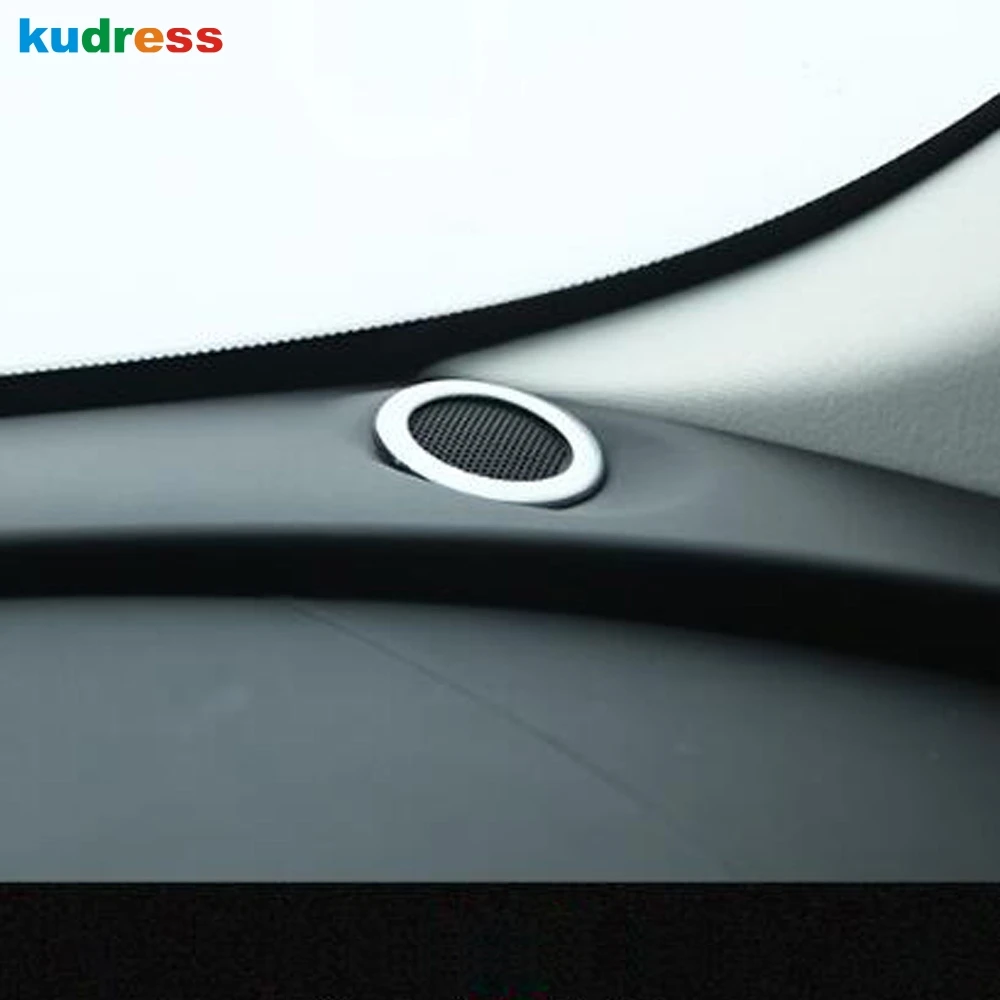 For Jaguar F-Pace 2016 2017 2018 ABS Matte Front Dashboard Audio Speaker Cover Trim Ring Loudspeaker Car Interior Accessories | Автомобили