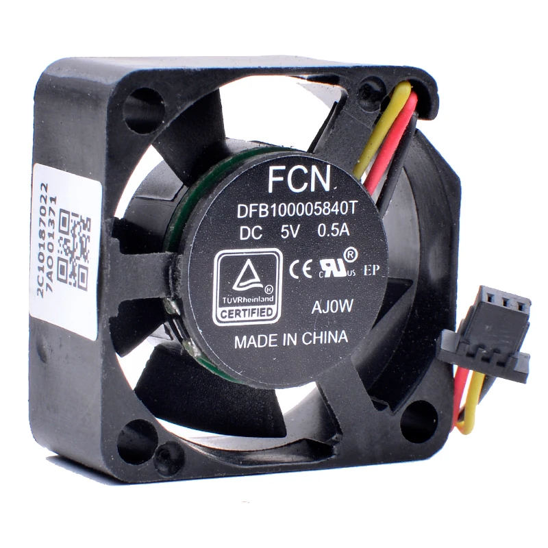 

FCN DFB100005840T 2.5cm 2510 25mm 25x25x10mm DC5V 0.5A miniature large air volume cooling fan