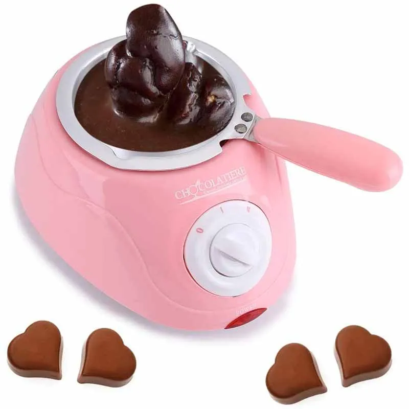 Chocolate Candy Melting Pot Kit Electric Heating Chocolate Fountain Fondue Melter Machine with Mould Kitchen Tool EU Plug 220V
