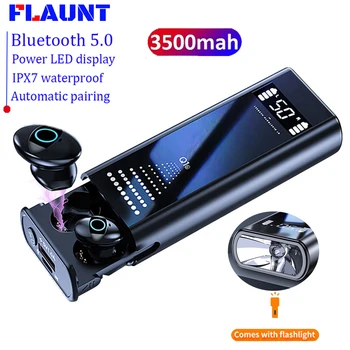 

2020 TWS Wireless Headphones 9D HIFI Bluetooth 5.0 Earphone Touch Earbuds Flashlights 3500mAh LED Display Power Bank for Phone