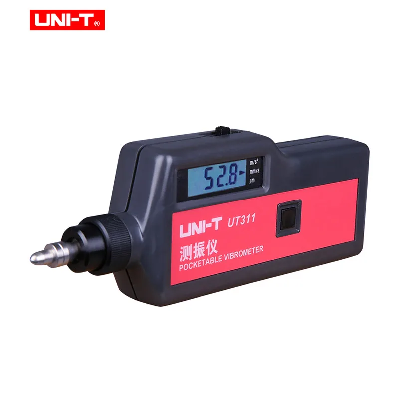 UNI-T UT311 цифровой вибротестер Ускорение Скорость смещение мера 2 к счетчик ЖК-дисплей интегрированный Тип виброметр
